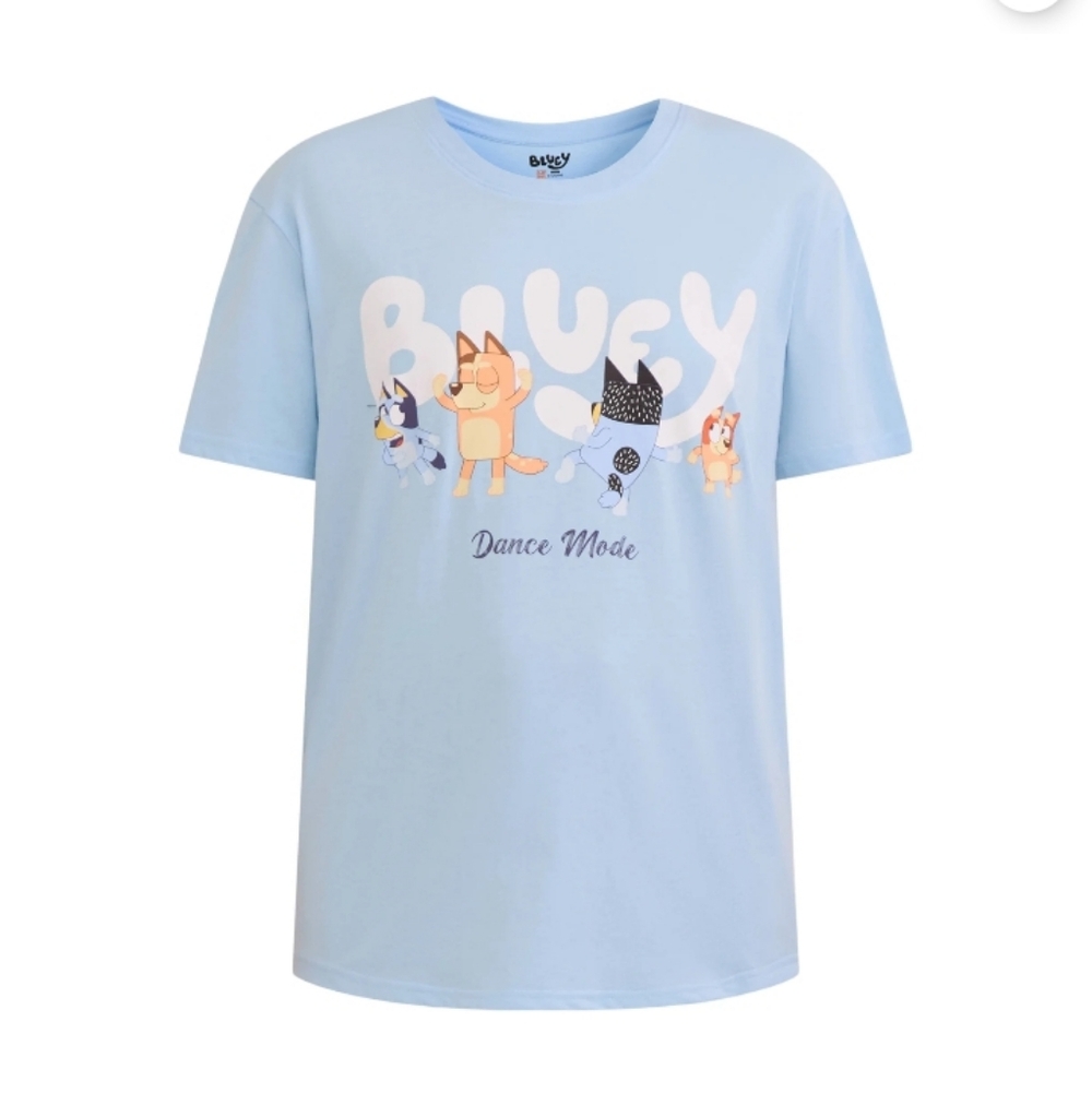 BLUEY Short Sleeve Tee Dance Mode Top Sz XL